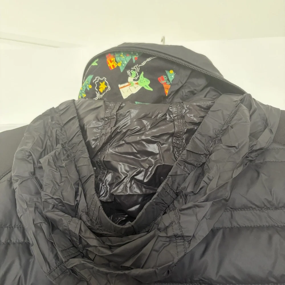 Michael Kors Black Quilted Packable Puffer Jacket with Gold Logo - Picture 5 of 5